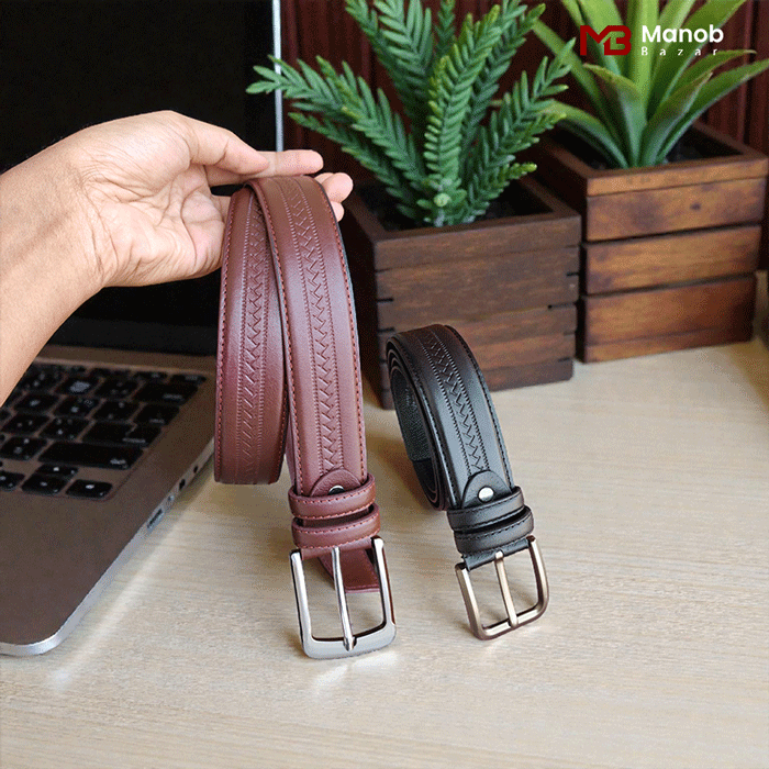 Men’s Formal Classic Leather Belt – MB011