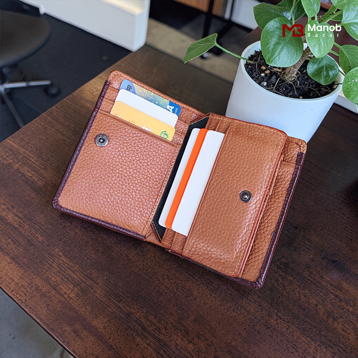 Classic Vertical Leather Wallet MW04