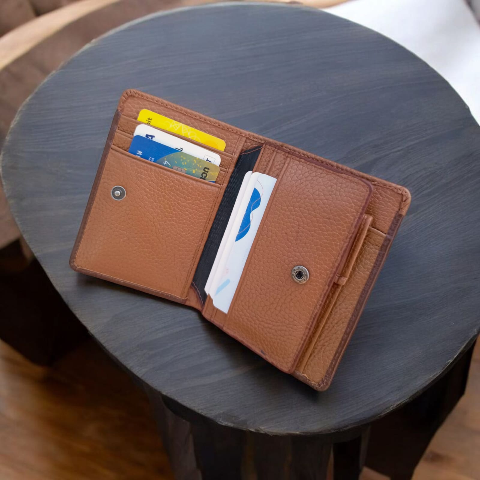 Classic Vertical Leather Wallet MW04