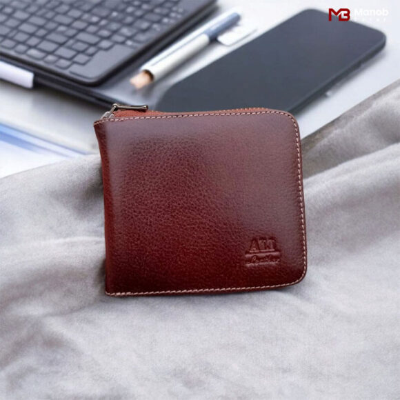 Original Leather Round Zipper Wallet (MW85) - Image 3